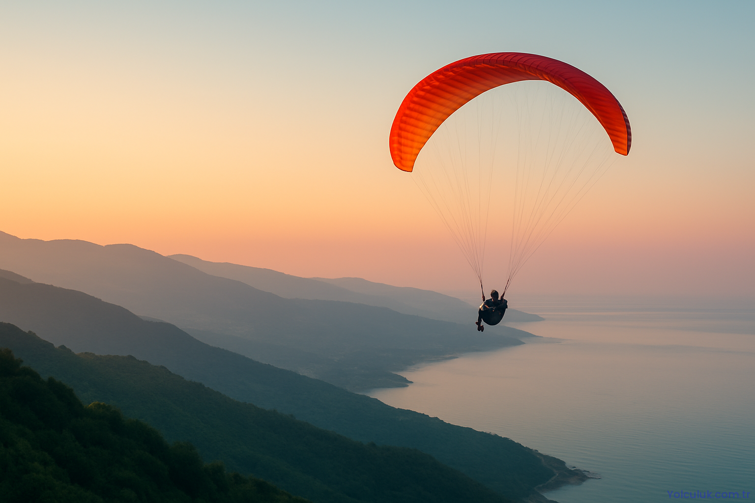 Ordu’da Yamaç Paraşütü